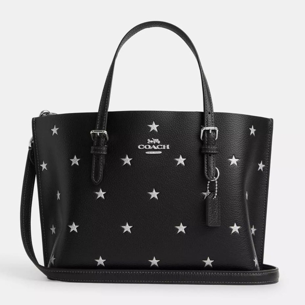 Coach Mollie Tote Bag 25 With Star Print